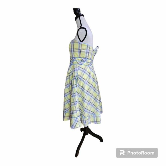 Maeve Yellow Plaid Dress Size 12 - Picture 2 of 10